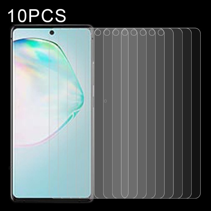 For Galaxy A91 10 PCS 0.26mm 9H Surface Hardness 2.5D Explosion-proof Tempered Glass Non-full Screen Film