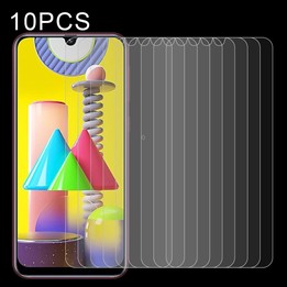 For Galaxy M31 10 PCS 0.26mm 9H Surface Hardness 2.5D Explosion-proof Tempered Glass Non-full Screen Film