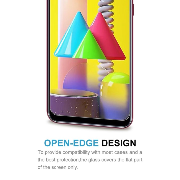 For Galaxy M31 10 PCS 0.26mm 9H Surface Hardness 2.5D Explosion-proof Tempered Glass Non-full Screen Film