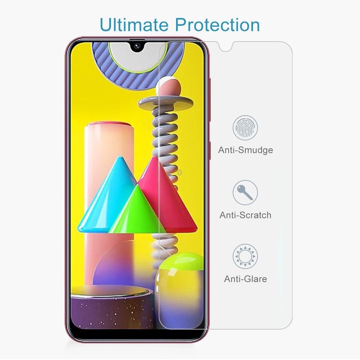 For Galaxy M31 10 PCS 0.26mm 9H Surface Hardness 2.5D Explosion-proof Tempered Glass Non-full Screen Film