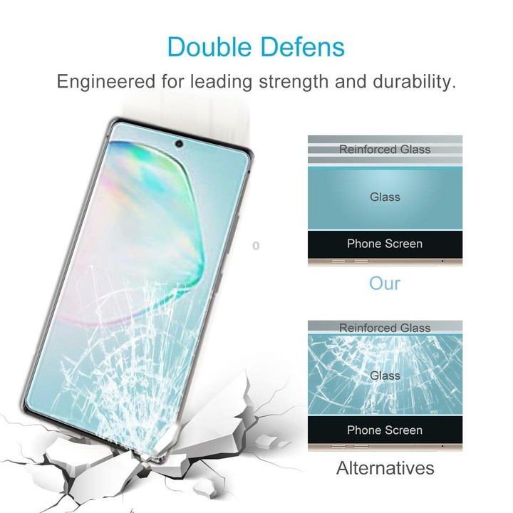 50 PCS 0.26mm 9H Surface Hardness 2.5D Explosion-proof Tempered Glass Non-full Screen Film For Galaxy A91