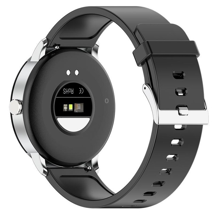 KS02 1.32 Inch Smart Watch Supports Blood Glucose Detection, Blood Pressure Detection, Blood Oxygen Detection(Silver+Black)
