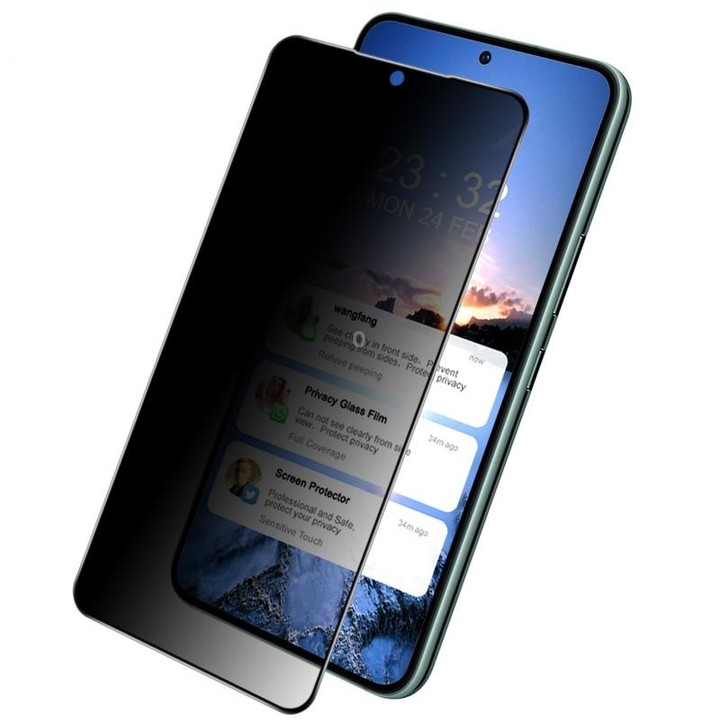 For Samsung Galaxy S22 5G imak HD Full Screen Anti-spy Tempered Glass Protective Film