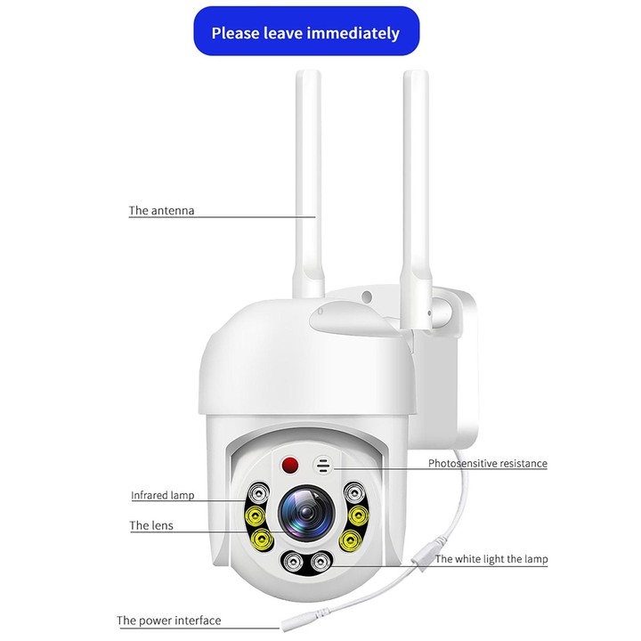 QX65 2MP HD IP66 Waterproof 5G Dual Band Wireless WiFi Camera, Specification:US Plug