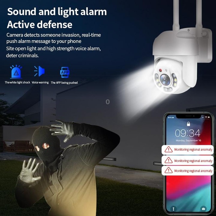 QX65 2MP HD IP66 Waterproof 5G Dual Band Wireless WiFi Camera, Specification:UK Plug