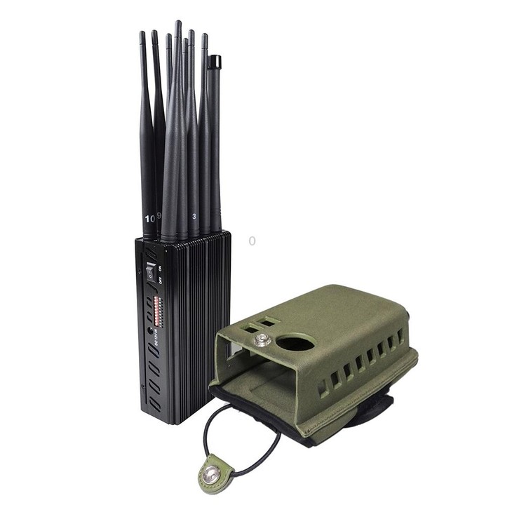 JAX-121A-10B 2G/3G/4G/WIFI/GPS/LOJACK 10 Antennas Mobile Signal Jammer