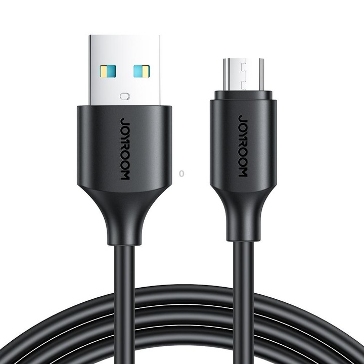 JOYROOM S-UM018A9 2.4A USB to Micro USB Fast Charging Data Cable, Length:1m(Black)