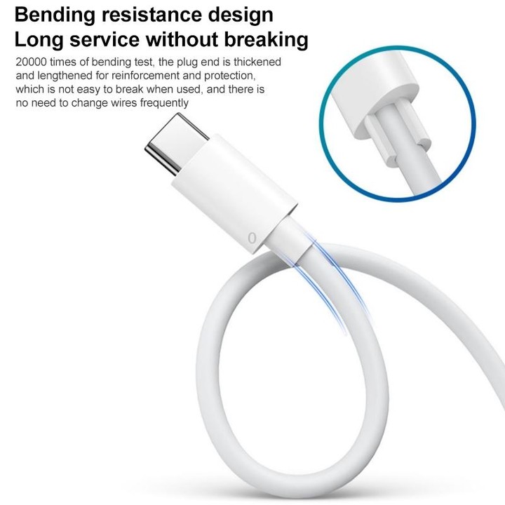For Huawei MateBook Laptop Fast Charging Cable 65W Dual Type-C Interface Charging Data Cable Length:1.5m