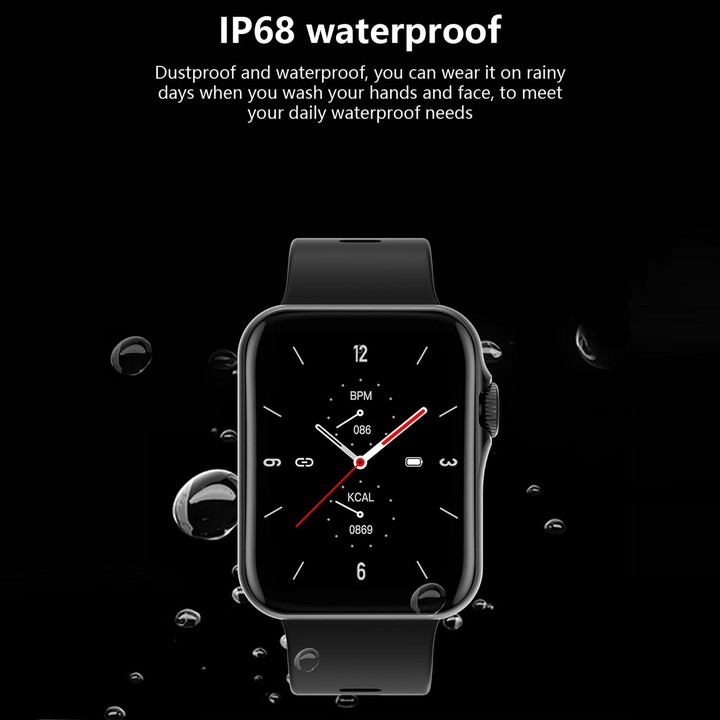 D07 1.7 inch Square Screen Smart Watch with Payment NFC Encoder(Gold)