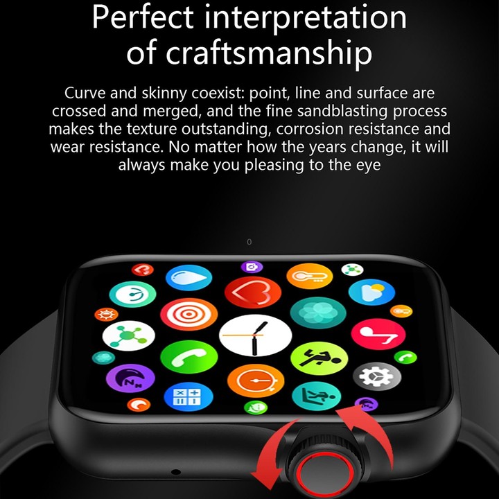 D07 1.7 inch Square Screen Smart Watch with Payment NFC Encoder(Gold)
