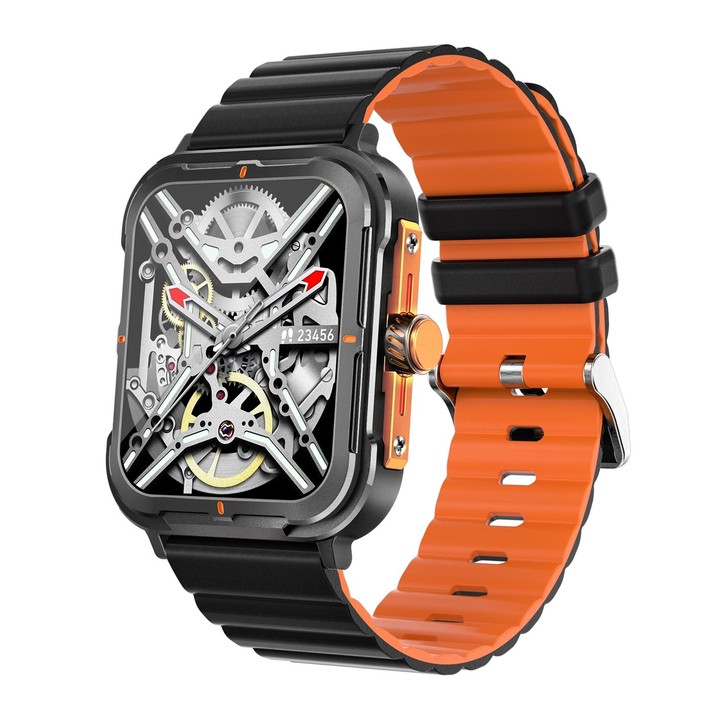 D09 1.9 inch TFT Square Screen Smart Watch Supports Blood Pressure Monitoring(Black)