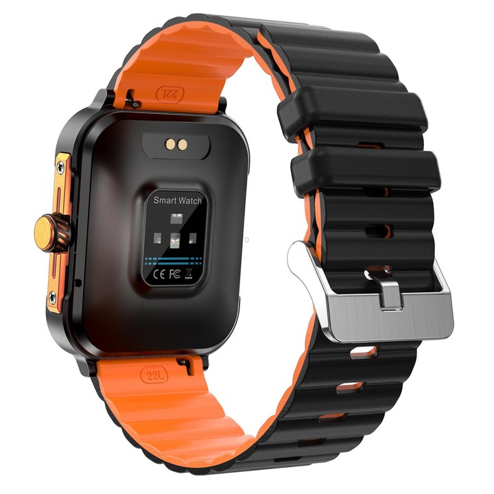 D09 1.9 inch TFT Square Screen Smart Watch Supports Blood Pressure Monitoring(Black)