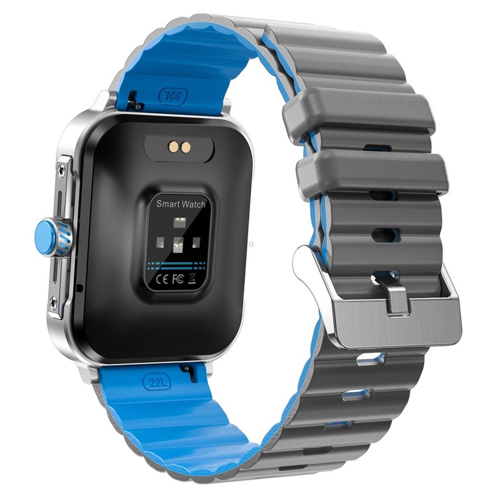 D09 1.9 inch TFT Square Screen Smart Watch Supports Blood Pressure Monitoring(Blue)