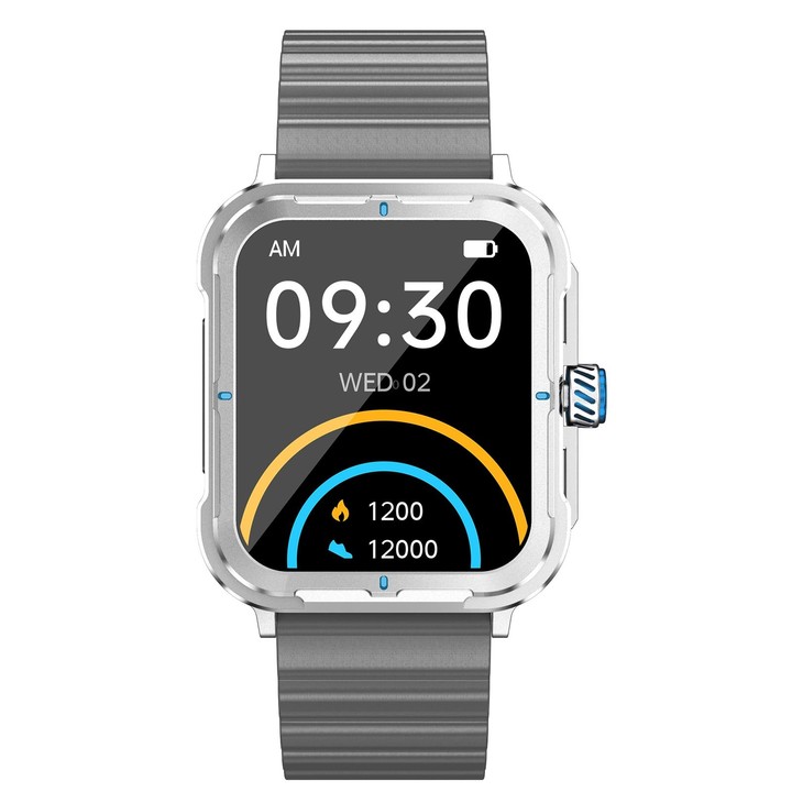 D09 1.9 inch TFT Square Screen Smart Watch Supports Blood Pressure Monitoring(Blue)