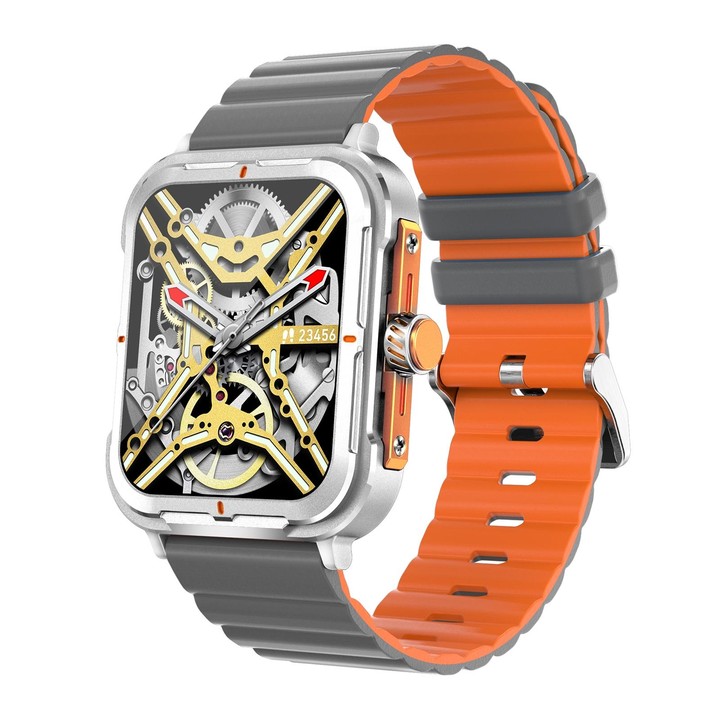 D09 1.9 inch TFT Square Screen Smart Watch Supports Blood Pressure Monitoring(Silver)
