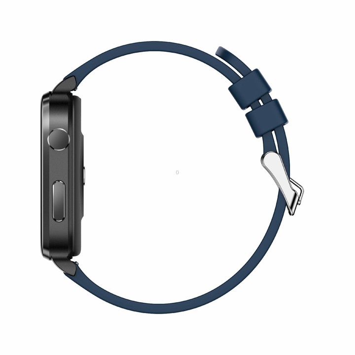 F100 1.7 inch HD Square Screen TPU Strap Smart Watch Supports Body Temperature Monitoring/Blood Oxygen Monitoring(Blue)