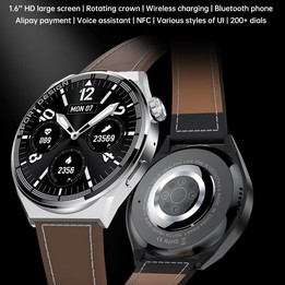 MD3MAX 1.39 inch Round Screen TPU Strap Smart Watch Supports Heart Rate Monitoring/Blood Oxygen Monitoring(Black)