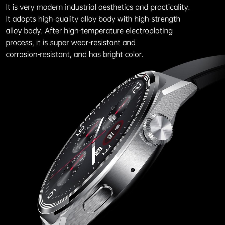 MD3MAX 1.39 inch Round Screen TPU Strap Smart Watch Supports Heart Rate Monitoring/Blood Oxygen Monitoring(Black)