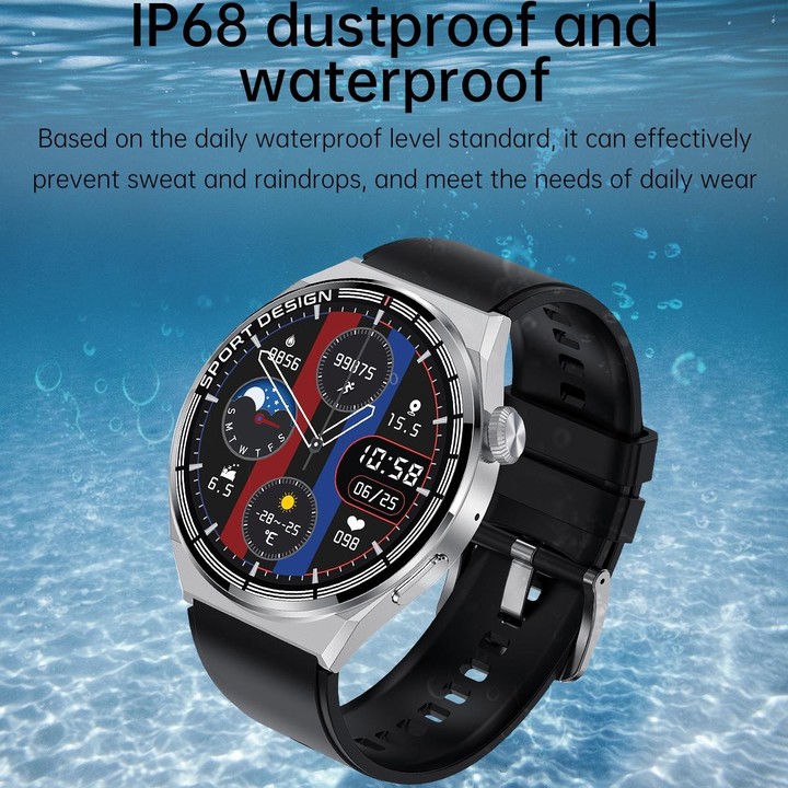 MD3MAX 1.39 inch Round Screen TPU Strap Smart Watch Supports Heart Rate Monitoring/Blood Oxygen Monitoring(Silver)