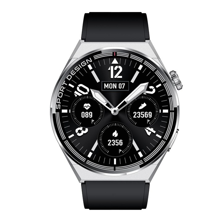 MD3MAX 1.39 inch Round Screen TPU Strap Smart Watch Supports Heart Rate Monitoring/Blood Oxygen Monitoring(Silver)