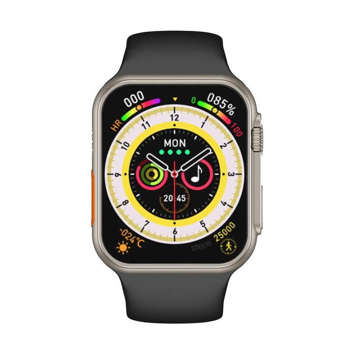 N8 Ultra 2.02 inch Square Screen Smart Watch Supports Heart Rate Monitoring/Blood Oxygen Monitoring(Black)