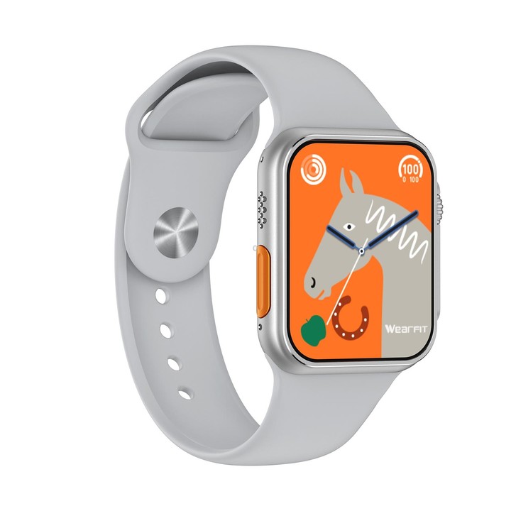 N8 Ultra 2.02 inch Square Screen Smart Watch Supports Heart Rate Monitoring/Blood Oxygen Monitoring(Silver)