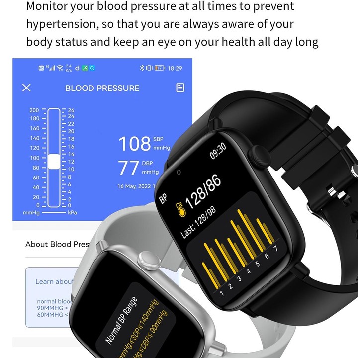 T49 1.9 inch HD Square Screen Smart Watch Supports Heart Rate Monitoring/Bluetooth Calling(Black)