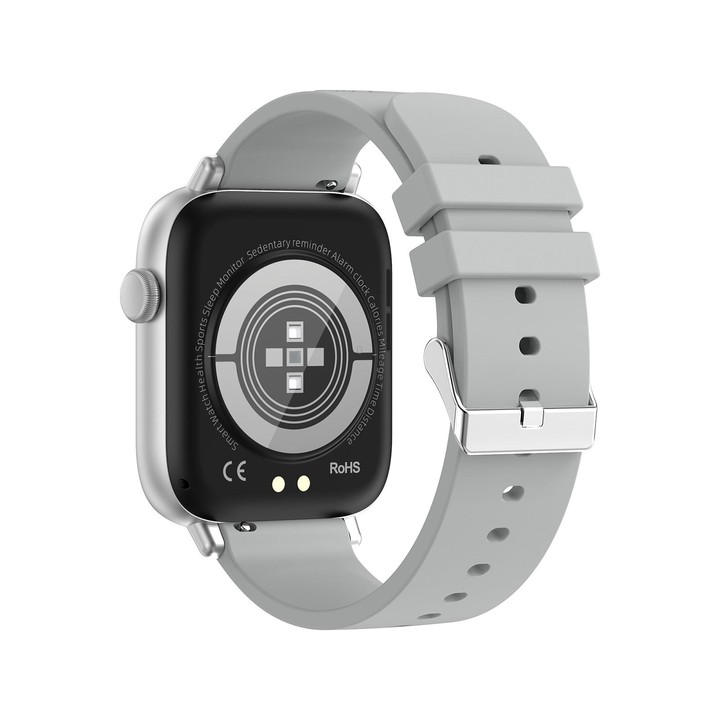 T49 1.9 inch HD Square Screen Smart Watch Supports Heart Rate Monitoring/Bluetooth Calling(Silver Blue)