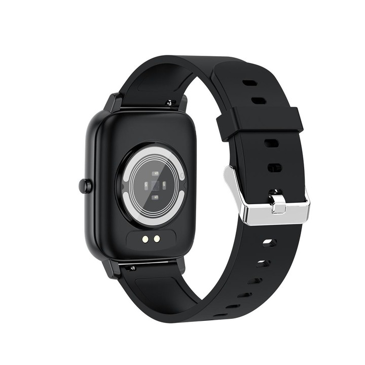 Ochstin 5H80 1.69 inch Square Screen Silicone Strap Heart Rate Blood Oxygen Monitoring Bluetooth Smart Watch(Black)