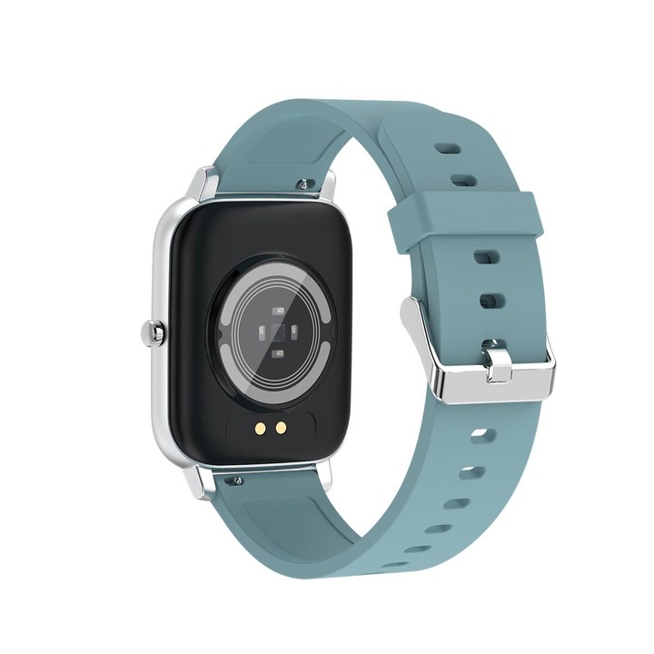 Ochstin 5H80 1.69 inch Square Screen Silicone Strap Heart Rate Blood Oxygen Monitoring Bluetooth Smart Watch(Lake Blue)
