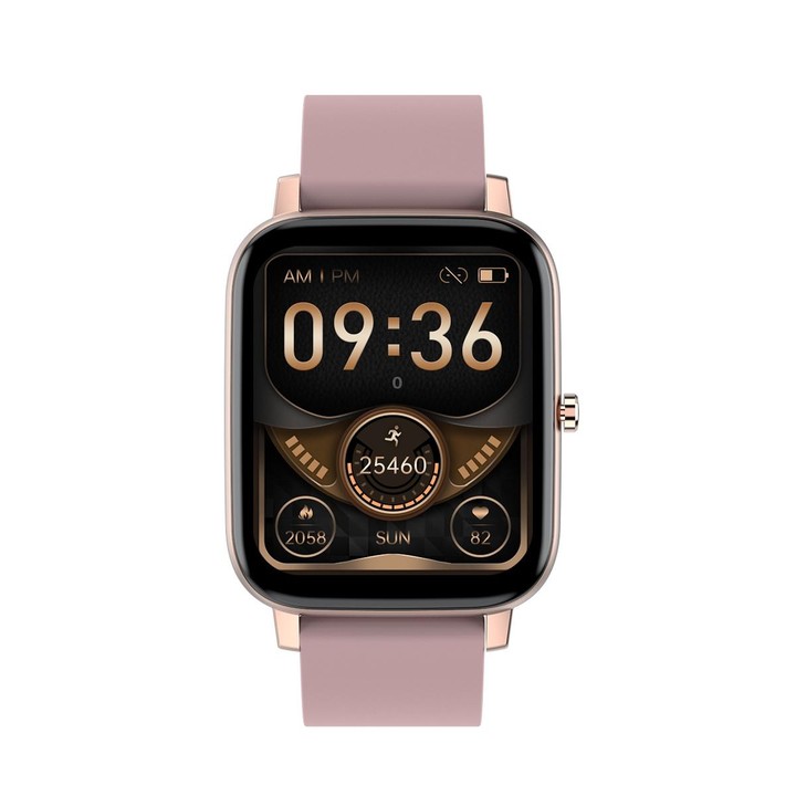 Ochstin 5H80 1.69 inch Square Screen Silicone Strap Heart Rate Blood Oxygen Monitoring Bluetooth Smart Watch(Pink)