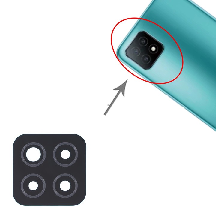 For OPPO A53 5G/A72 5G/A73 5G 10 PCS Back Camera Lens