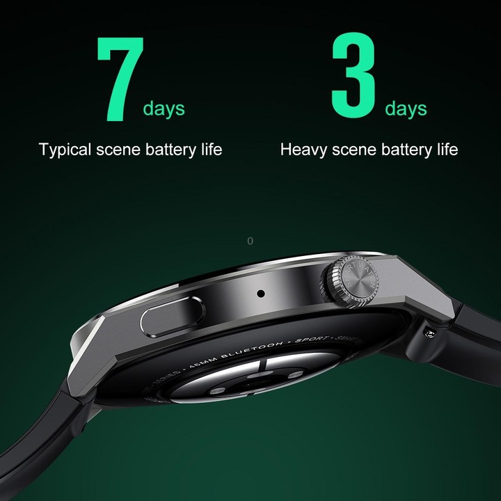 Ochstin 5HK46P 1.36 inch Round Screen Silicone Strap Smart Watch with Bluetooth Call Function(Silver+Black)
