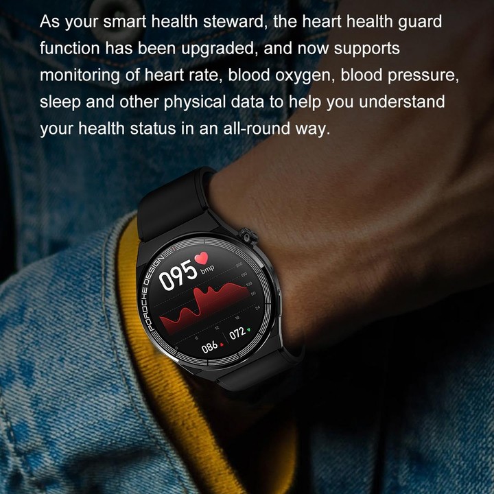 Ochstin 5HK46P 1.36 inch Round Screen Steel Strap Smart Watch with Bluetooth Call Function(Silver)