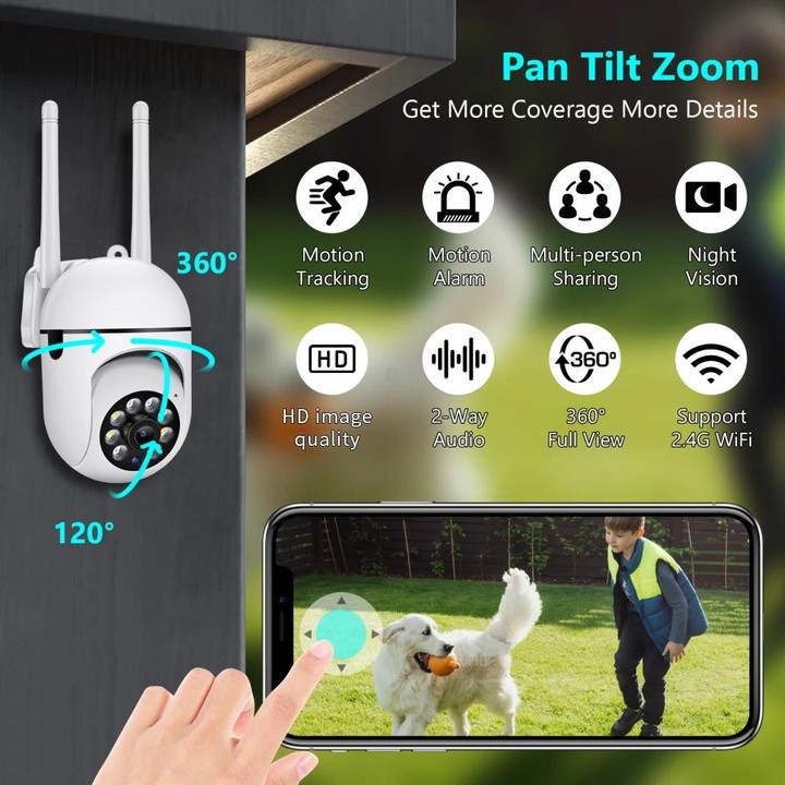 A7 1080P HD Wireless WiFi Smart Surveillance Camera Support Night Vision / Two Way Audio with 16G Memory