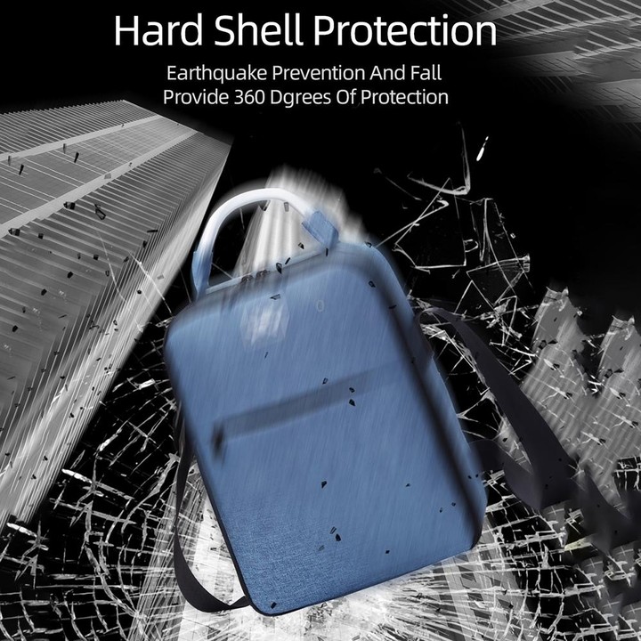 For DJI Mini SE Shockproof Single Shoulder Storage Carrying Case Box Bag, Size: 31 x 23 x 10cm(Blue + Black Liner)