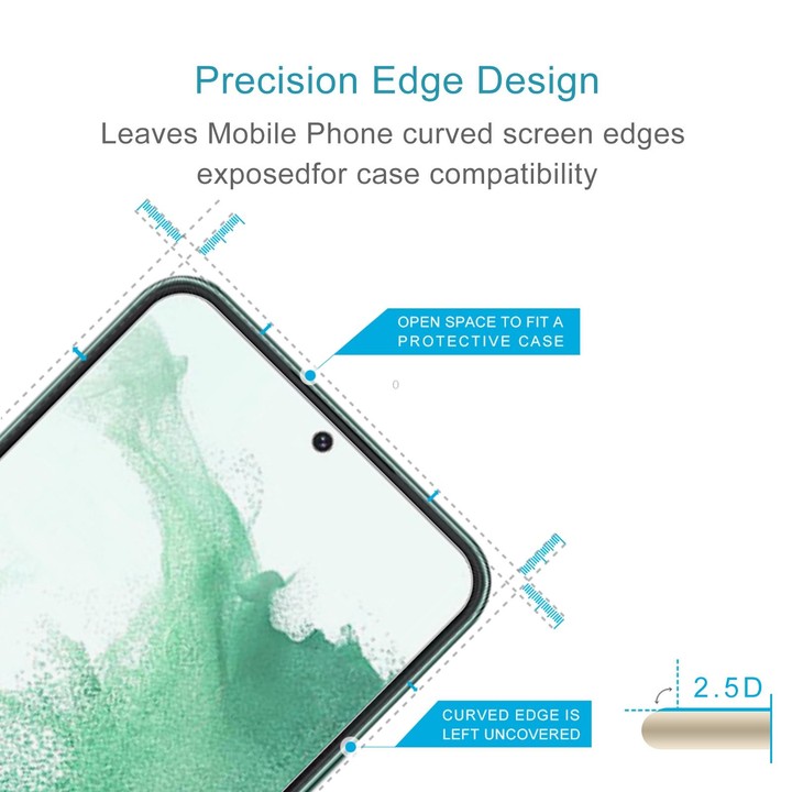 For Samsung Galaxy S23+ 5G 0.26mm 9H 2.5D Tempered Glass Film, Fingerprint Unlocking Is Not Supported
