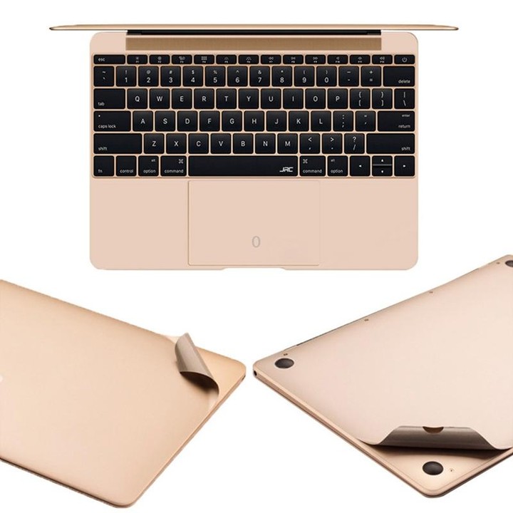 For MacBook Air 13.3 inch A1932 (2018) 4 in 1 Upper Cover Film + Bottom Cover Film + Full-support Film + Touchpad Film Laptop Bo