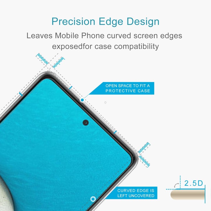 For Samsung Galaxy A54 5G 10pcs 0.26mm 9H 2.5D Tempered Glass Film