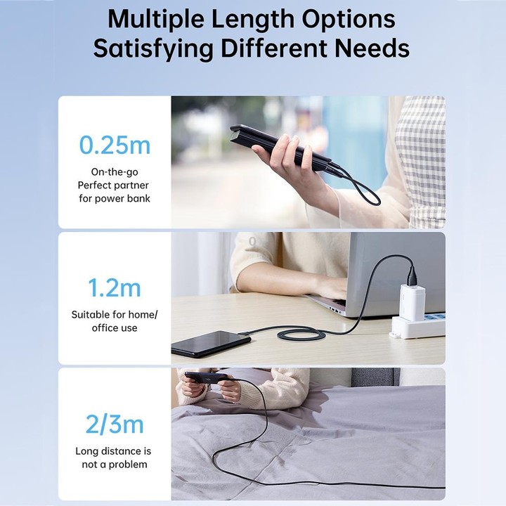 JOYROOM 3A USB to Type-C Surpass Series Fast Charging Data Cable, Length:1.2m(Black)