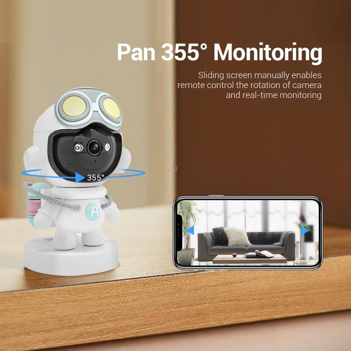 ESCAM PT211 Motion Detection & Tracking 2MP Sound Alarm Cloud Storage Two-way Audio Night Vision WiFi Camera, Plug Type:EU Plug