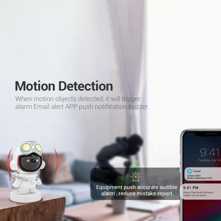 ESCAM PT211 Motion Detection & Tracking 2MP Sound Alarm Cloud Storage Two-way Audio Night Vision WiFi Camera, Plug Type:EU Plug