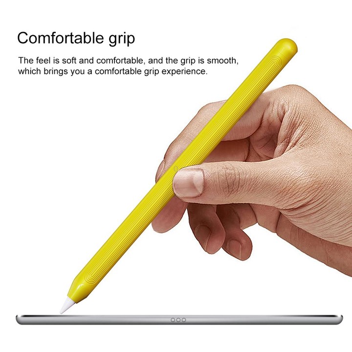 For Apple Pencil 2 Stylus Touch Pen Protective Cover(Yellow)