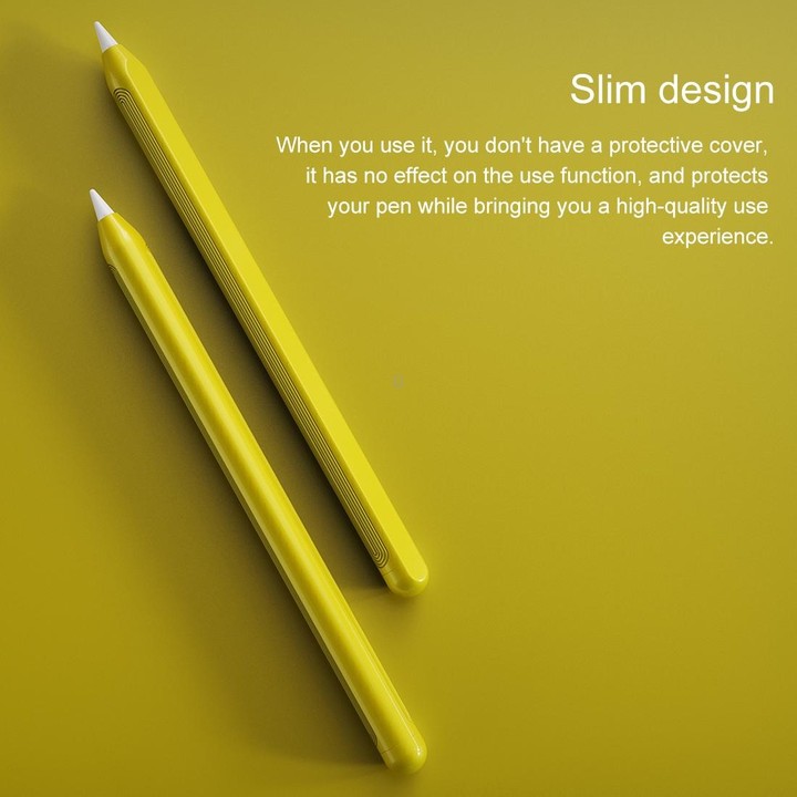 For Apple Pencil 2 Stylus Touch Pen Protective Cover(Yellow)
