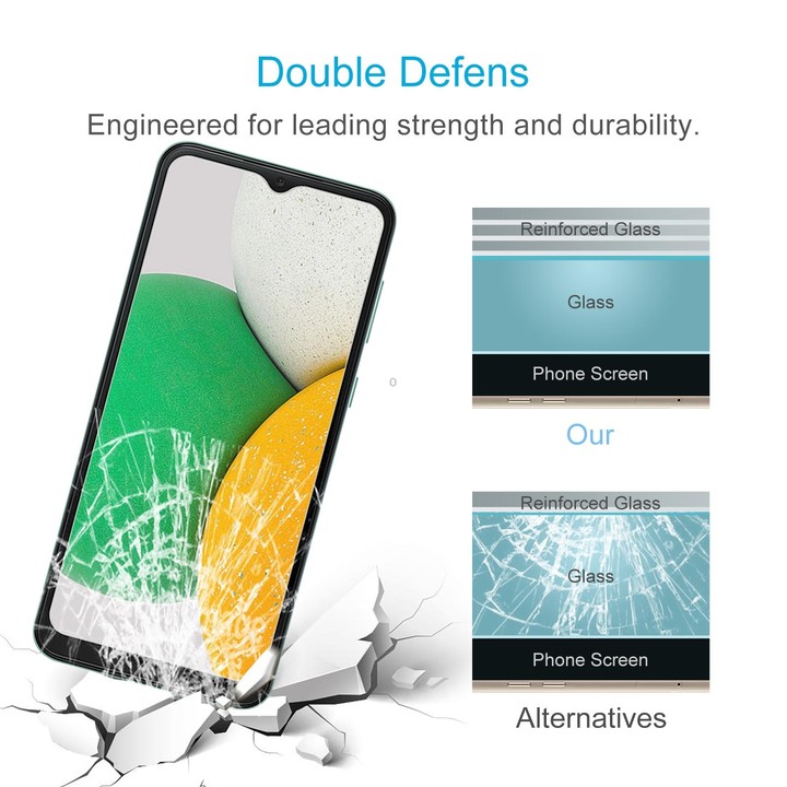 For Samsung Galaxy A04 Core 50pcs 0.26mm 9H 2.5D Tempered Glass Film