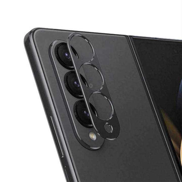 For Samsung Galaxy Z Fold4 5G / Galaxy W23 Integrated Rear Camera Lens Tempered Glass Film(Black)