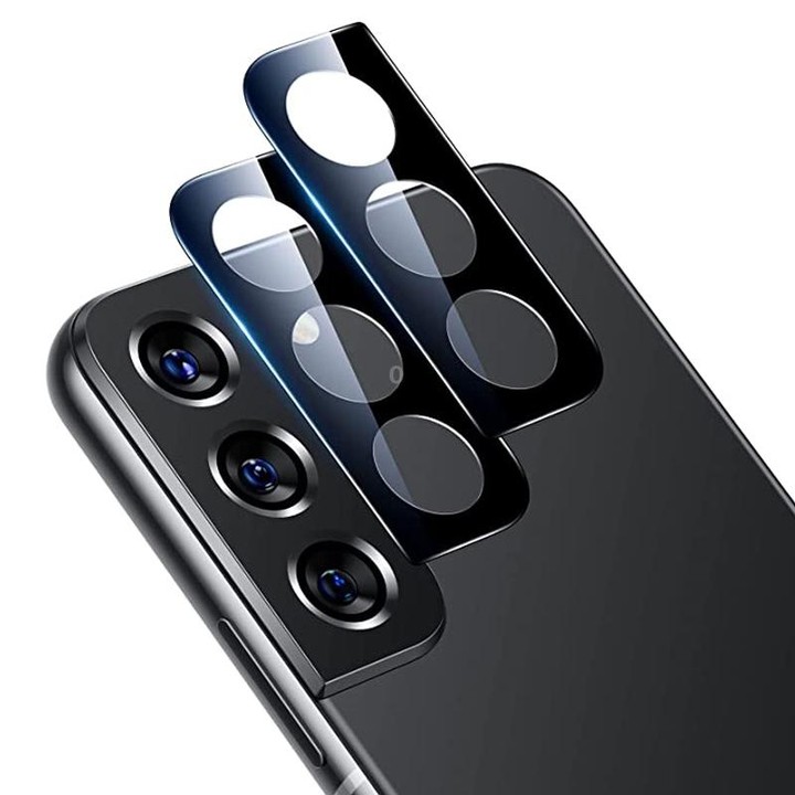 For Samsung Galaxy S22 / S22+ 5G 50pcs Integrated Rear Camera Lens Tempered Glass Film(Black)