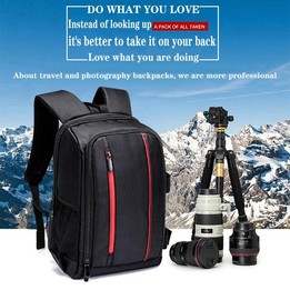 Outdoor Camera Backpack Waterproof Photography Camera Shoulders Bag, Size:45x32x18cm(Green)