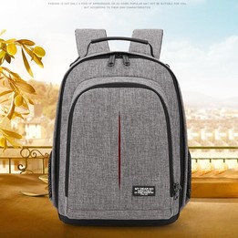 Small Waterproof Camera Backpack Shoulders SLR Camera Bag(Blue)
