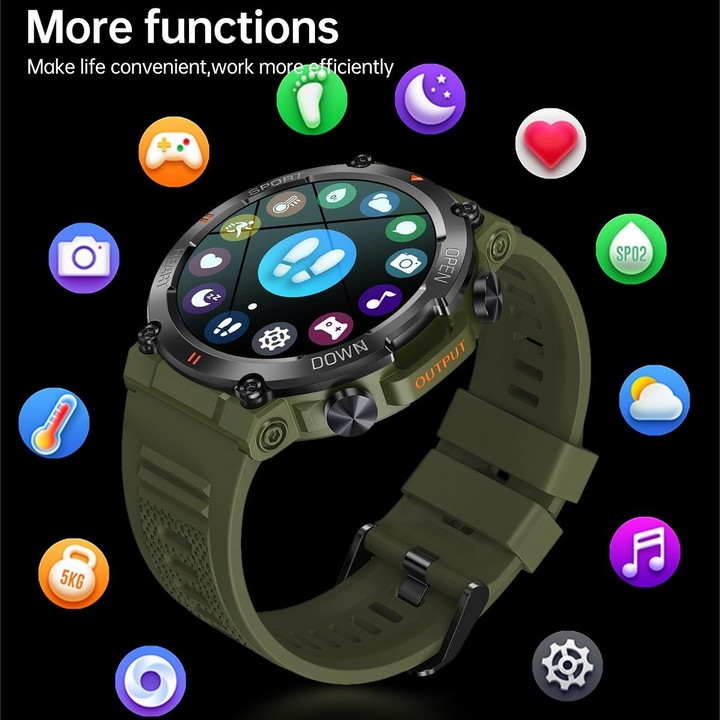 K56 Pro 1.39 inch Smart Silicone Strap Wristband Support Heart Rate Monitoring / Blood Pressure Monitoring(Black)